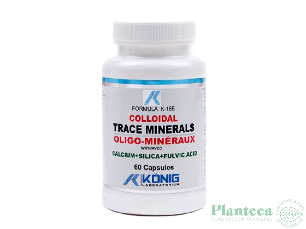 Minerale trasoare coloidale organice acid fulvic 60cp - KONIG