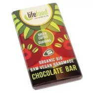 Mini ciocolata neagra 65% cafea verde guarana raw eco 15g - LIFEFOOD