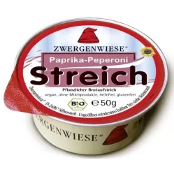 Pate vegetal fl soarelui ardei gras/iute 50g - ZWERGENWIESE