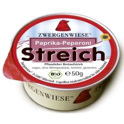 Pate vegetal fl soarelui ardei gras/iute 50g - ZWERGENWIESE