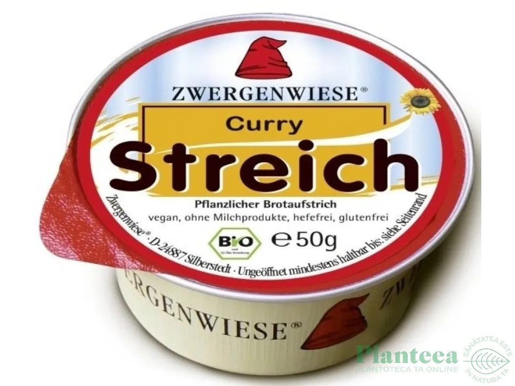 Pate vegetal fl soarelui curry 50g - ZWERGENWIESE