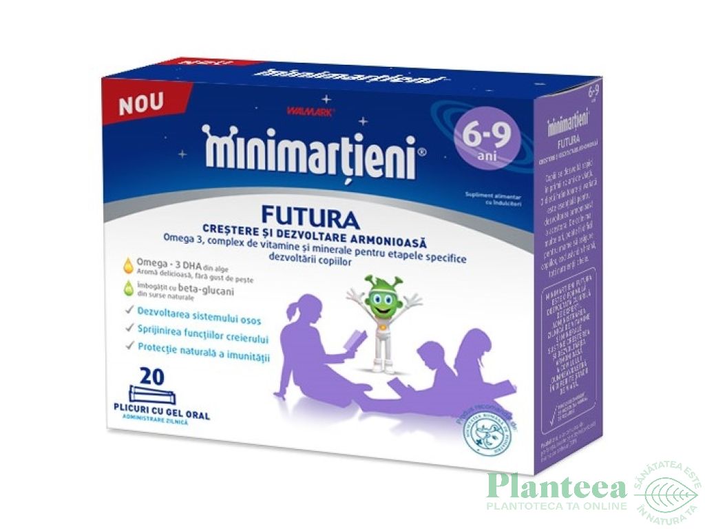 Gel oral crestere dezvoltare armonioasa Minimartieni Futura 20pl - WALMARK