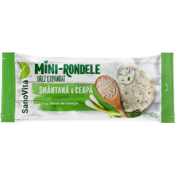 Minirondele expandate orez smantana ceapa 10g - SANOVITA