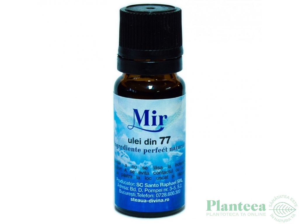 Ulei esential 77plante Mir 10ml - SANTO RAPHAEL