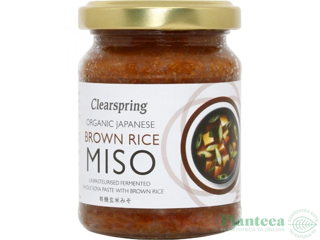 Pasta Miso orez brun soia nepasteurizat eco 150g - CLEARSPRING