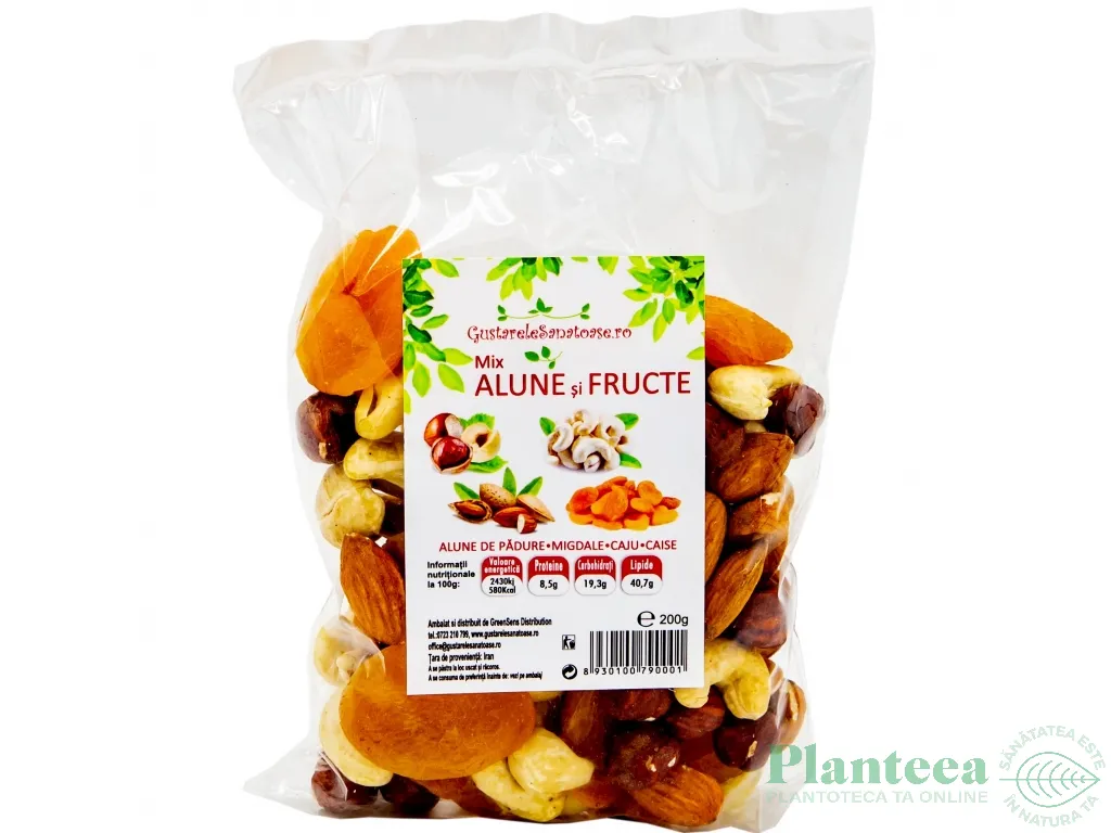 Mix migdale caju alune caise 200g - GREEN SENSE