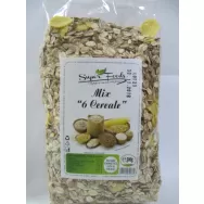 Fulgi mix 6cereale fara zahar 500g - SUPERFOODS