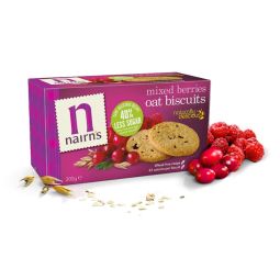 Biscuiti ovaz integral fructe padure 200g - NAIRN`S