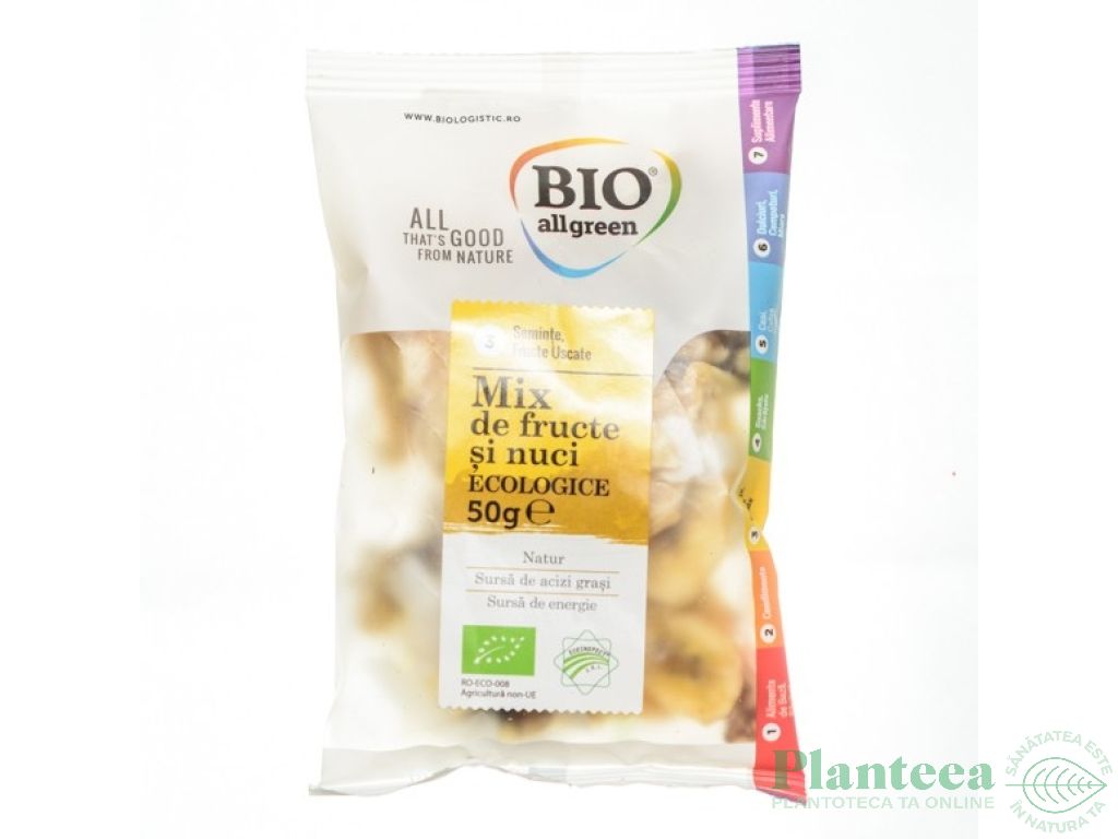 Mix fructe nuci eco 50g - BIO ALL GREEN