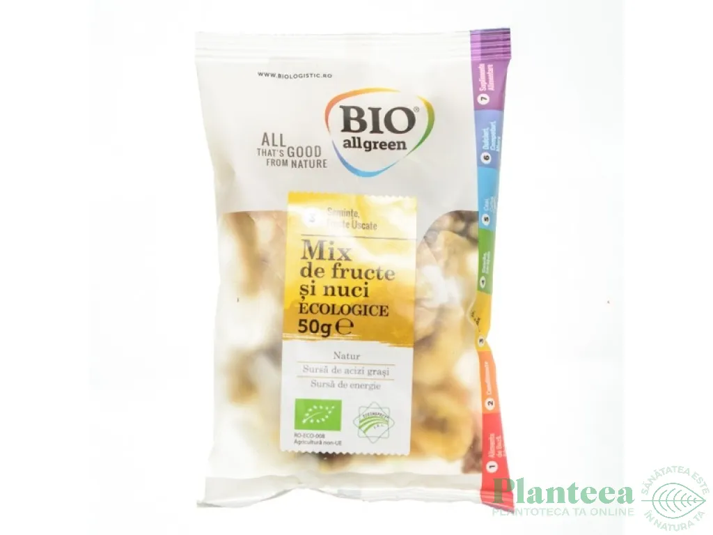 Mix fructe nuci eco 50g - BIO ALL GREEN