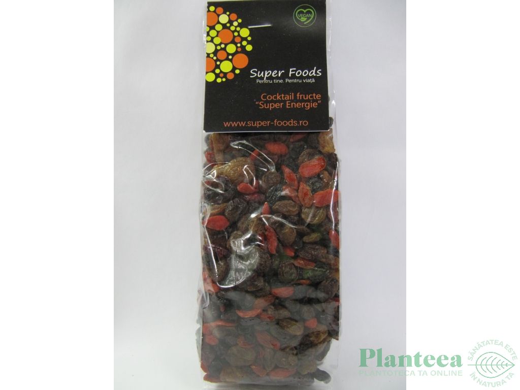 Mix fructe super energie 250g - SUPERFOODS