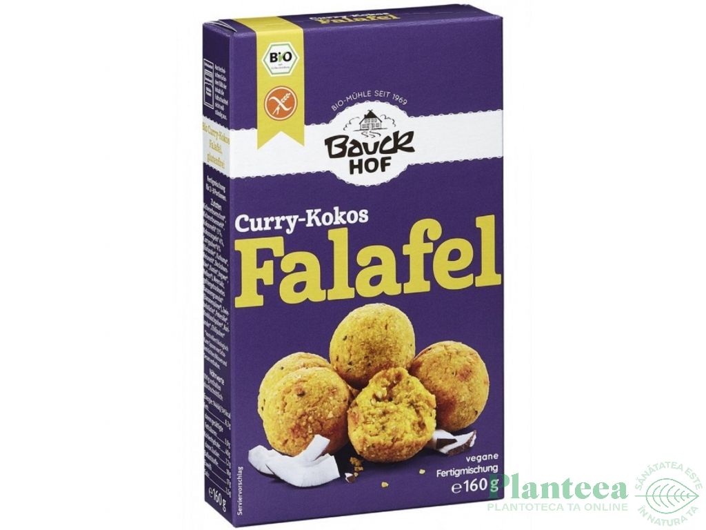 Premix falafel curry cocos fara gluten eco 160g - BAUCKHOF