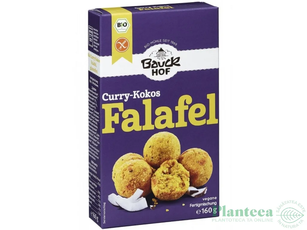 Premix falafel curry cocos fara gluten eco 160g - BAUCKHOF