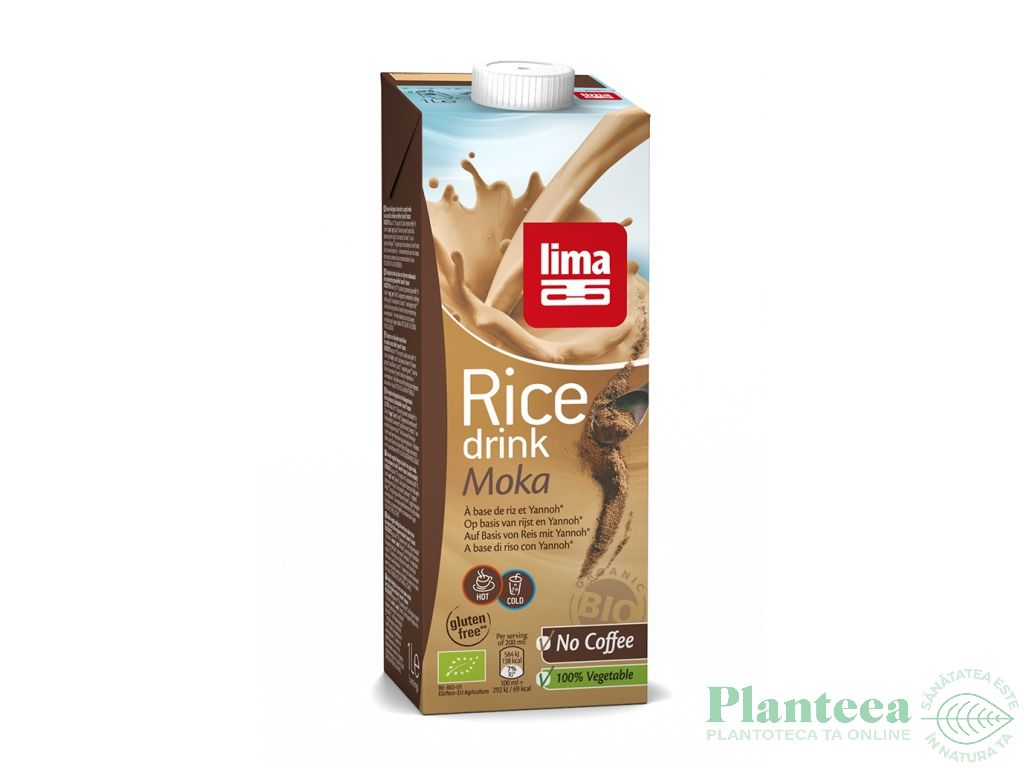 Lapte orez moka fara cafeina bio 1L - LIMA