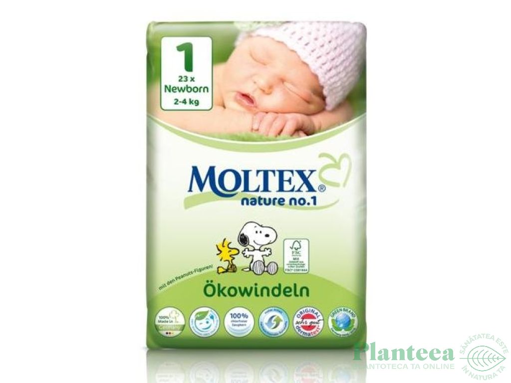 Scutece naturale nr1 mini {2~4kg} 23b - MOLTEX