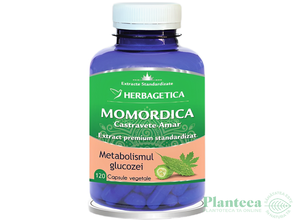 Momordica extract castravete amar 120cps - HERBAGETICA