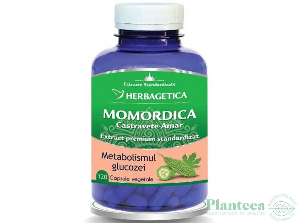 Momordica extract castravete amar 120cps - HERBAGETICA