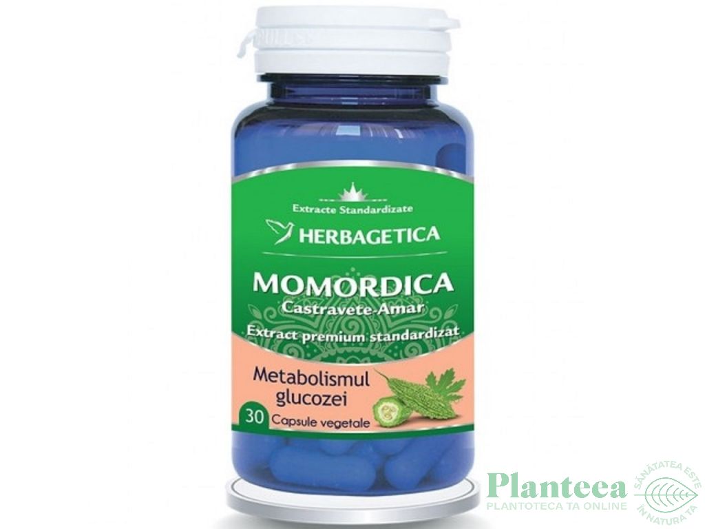 Momordica extract castravete amar 30cps - HERBAGETICA