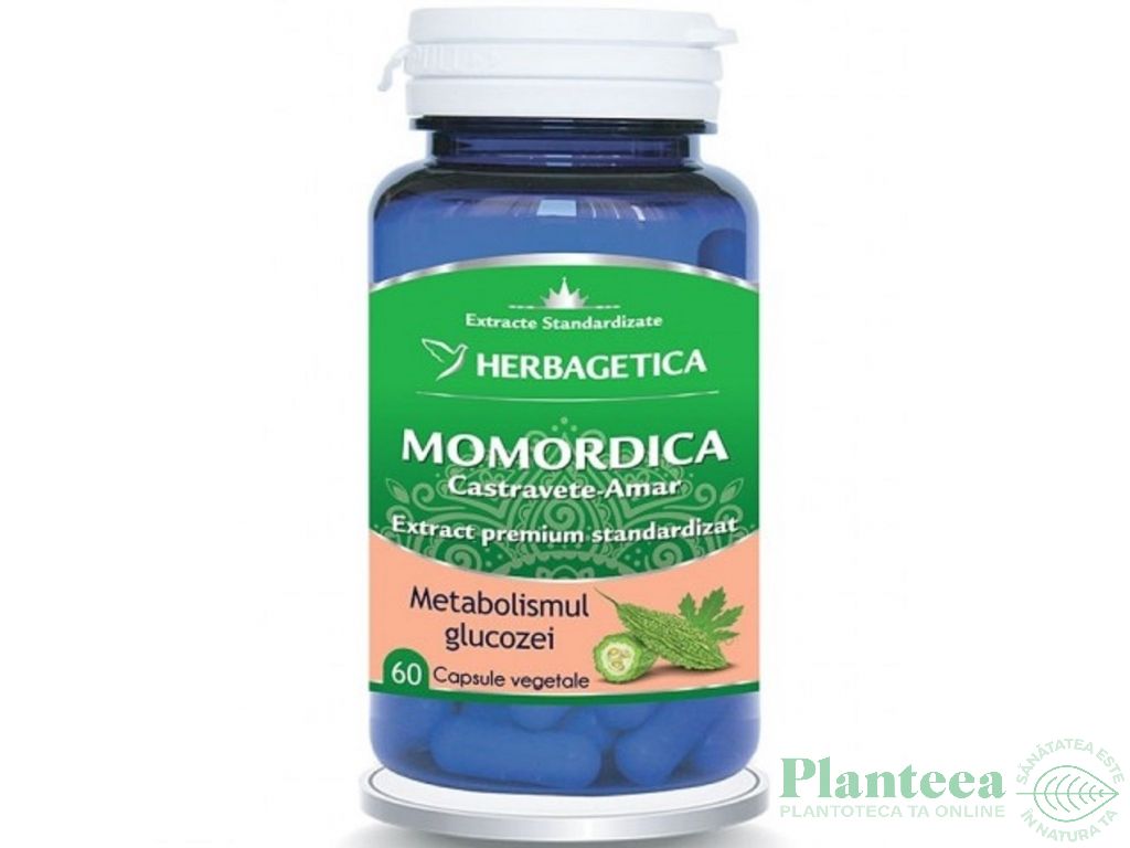 Momordica extract castravete amar 60cps - HERBAGETICA