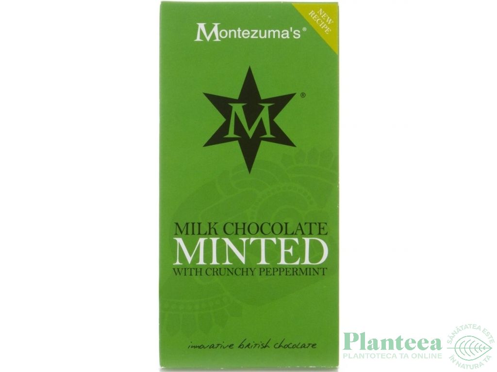 Ciocolata lapte cu menta 100g - MONTEZUMA`S