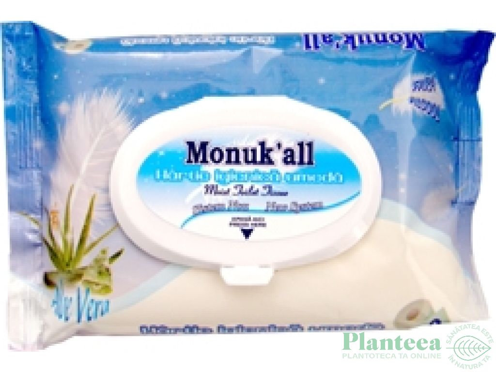 Hartie igienica umeda aloe vera 40b - MONUK`ALL