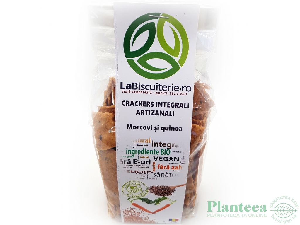 Crackers integrali quinoa morcovi copii 125g - BISCUITERIE