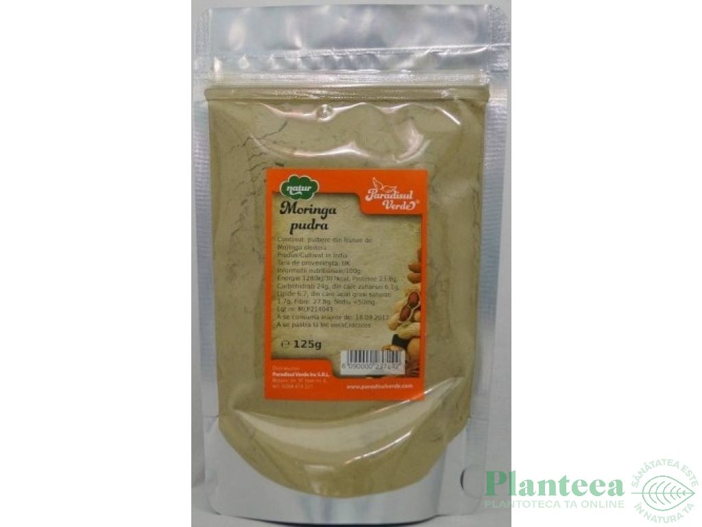 Pulbere moringa ET natur 125g - PARADISUL VERDE