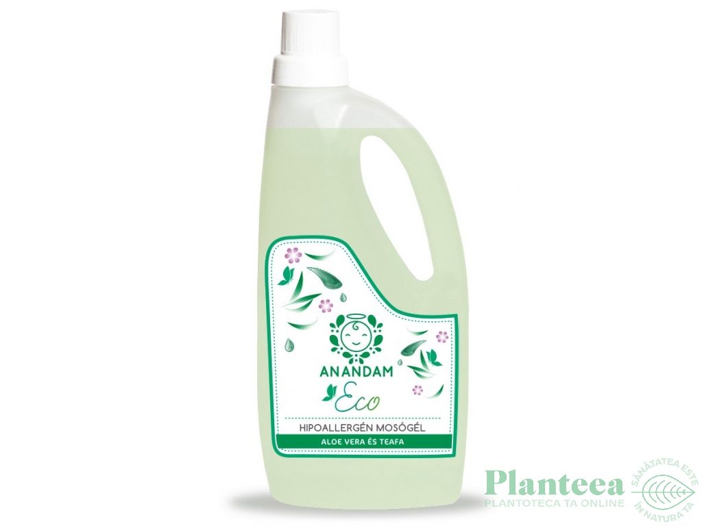 Detergent lichid rufe hipoalergenic aloe tea tree 1L - ANANDAM