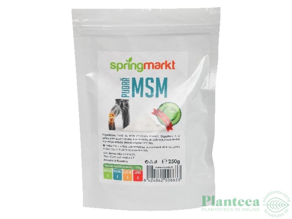 Pulbere MSM 250g - SPRINGMARKT