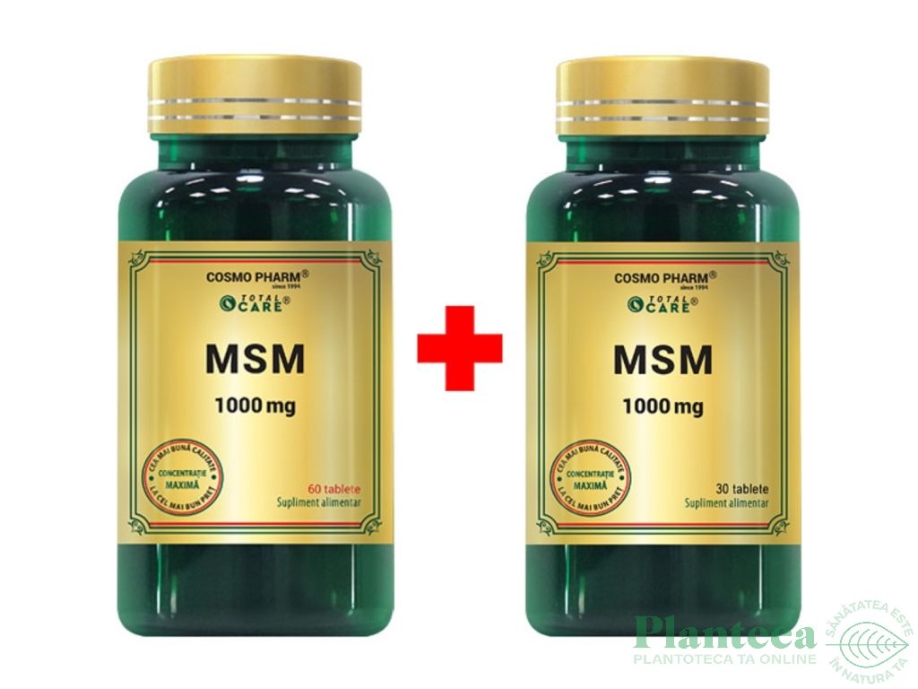 Pachet MSM 1000mg 60+30cps - COSMO PHARM