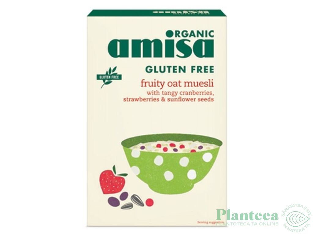 Musli ovaz fructe fara gluten 325g - AMISA