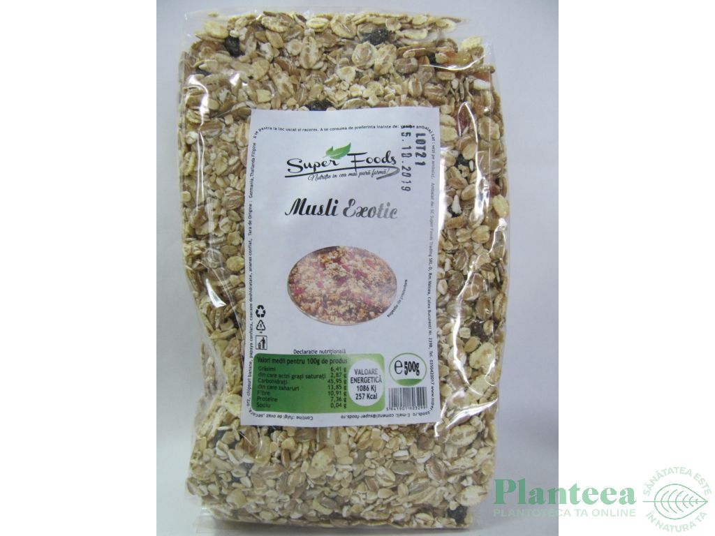 Musli exotic 500g - SUPERFOODS