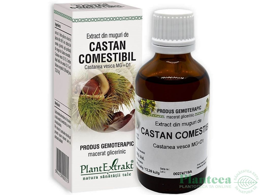 Gemoderivat castan comestibil muguri 50ml - PLANTEXTRAKT