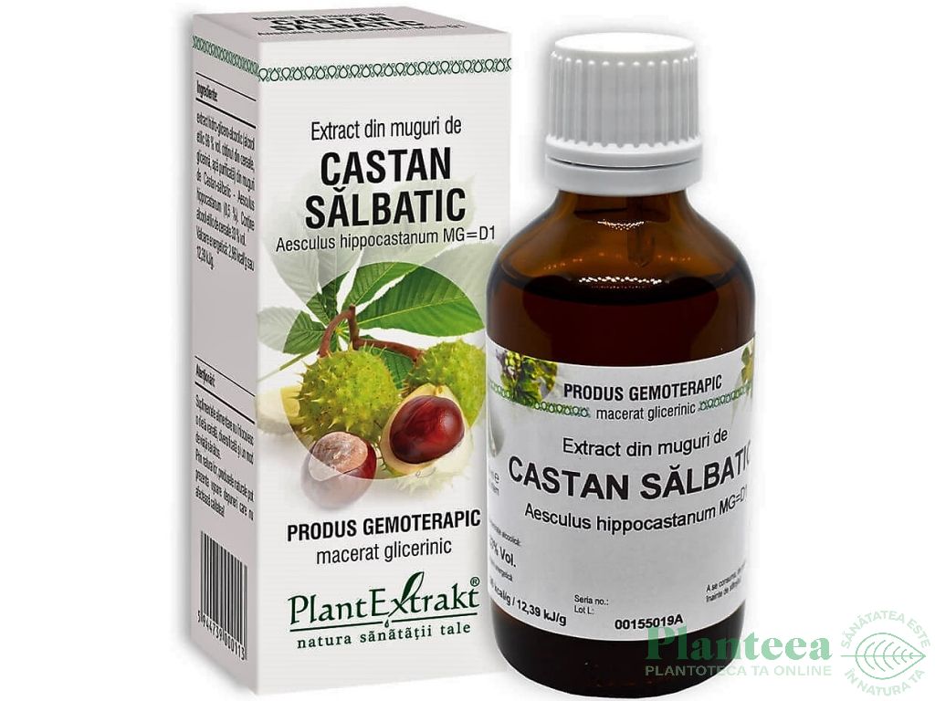 Gemoderivat castan salbatic muguri 50ml - PLANTEXTRAKT