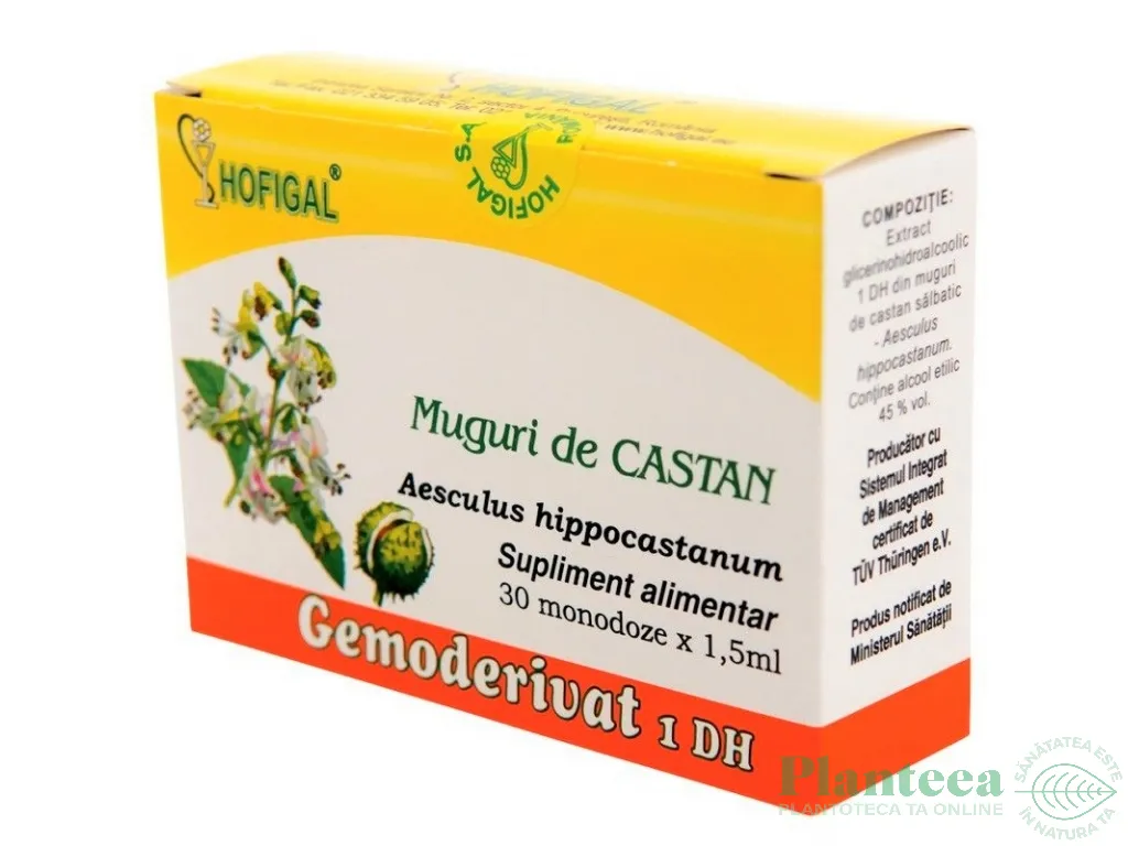 Gemoderivat castan muguri 30x1,5ml - HOFIGAL