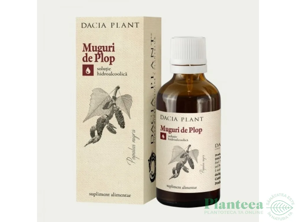 Tinctura muguri plop 50ml - DACIA PLANT