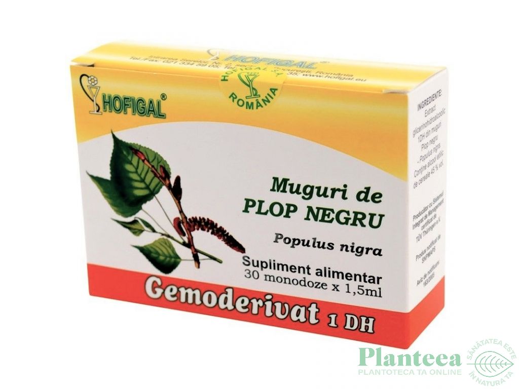 Gemoderivat plop negru muguri 30x1,5ml - HOFIGAL