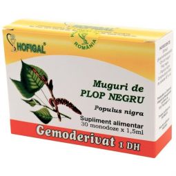 Gemoderivat plop negru muguri 30x1,5ml - HOFIGAL