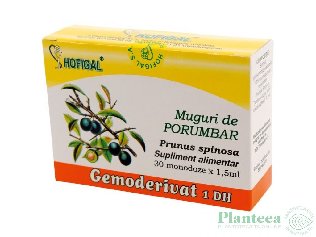 Gemoderivat porumbar muguri 30x1,5ml - HOFIGAL