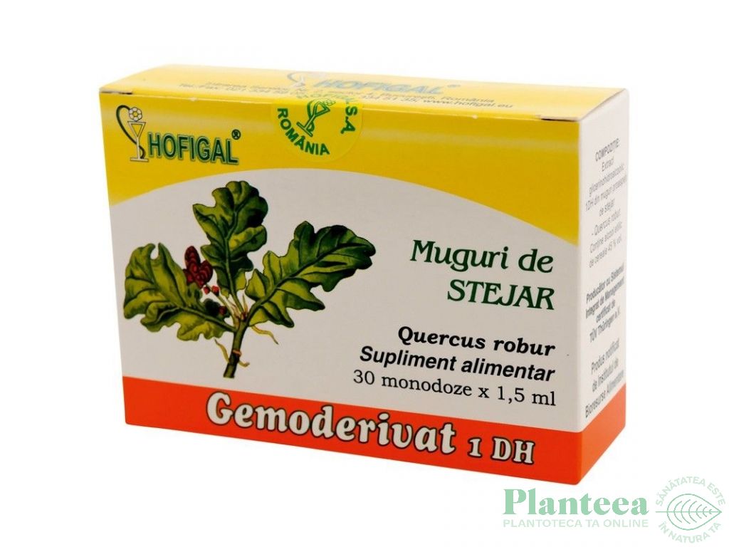 Gemoderivat stejar muguri 30x1,5ml - HOFIGAL