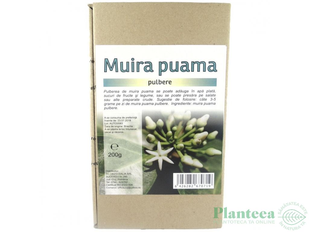 Pulbere muira puama 200g - DECO ITALIA