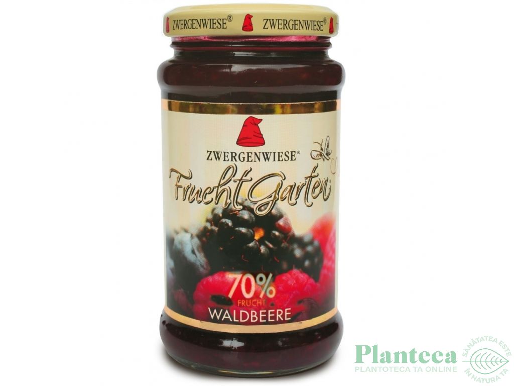 Gem fructe padure 70%fruct fara zahar eco 225g - ZWERGENWIESE