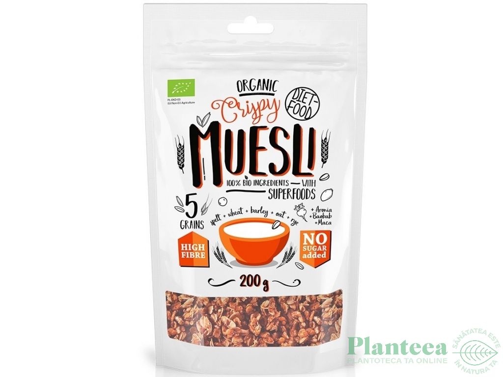 Musli crocant superfoods bio 200g - DIET FOOD