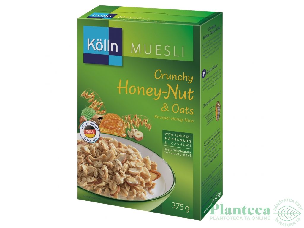 Musli crocant ovaz nuci miere 375g - KOLLN