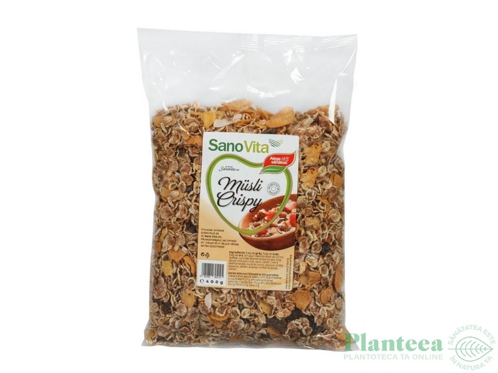 Musli crispy 400g - SANOVITA