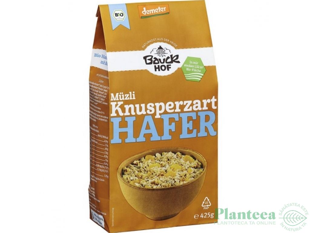 Musli crocant ovaz eco 425g - BAUCKHOF