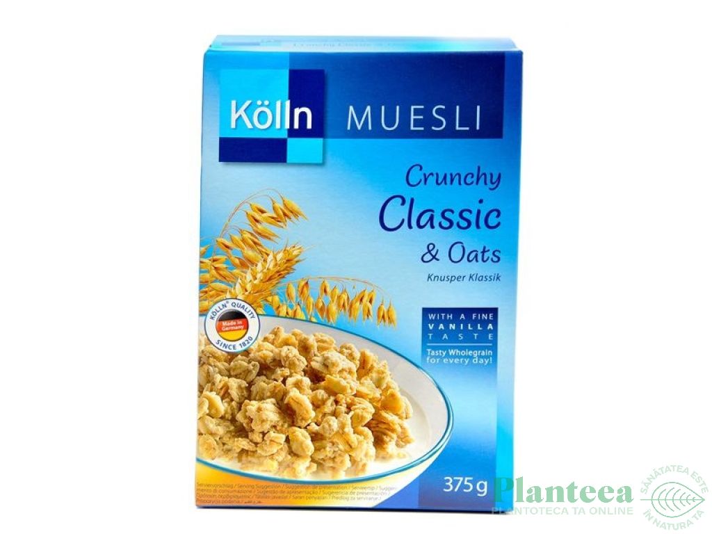 Musli crocant ovaz vanilie 375g - KOLLN