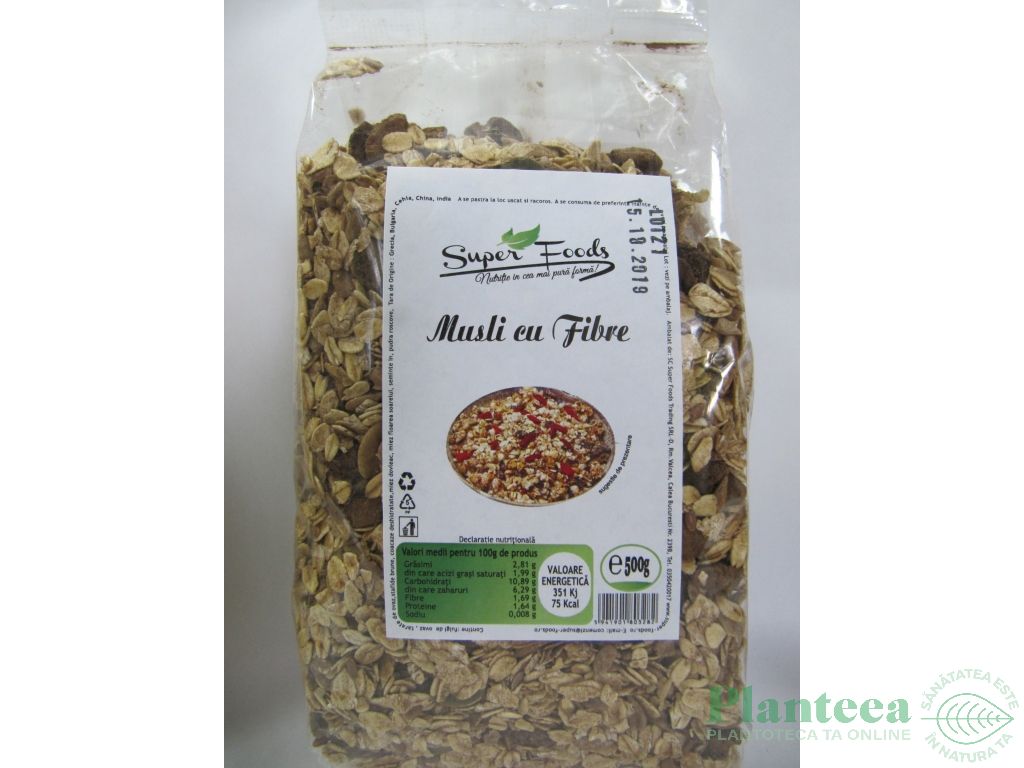 Musli fibre 500g - SUPERFOODS