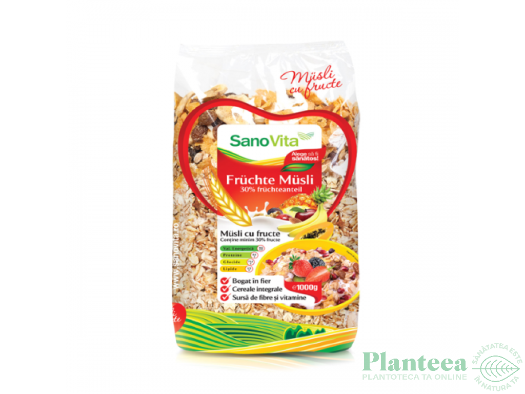 Musli fructe 1kg - SANOVITA