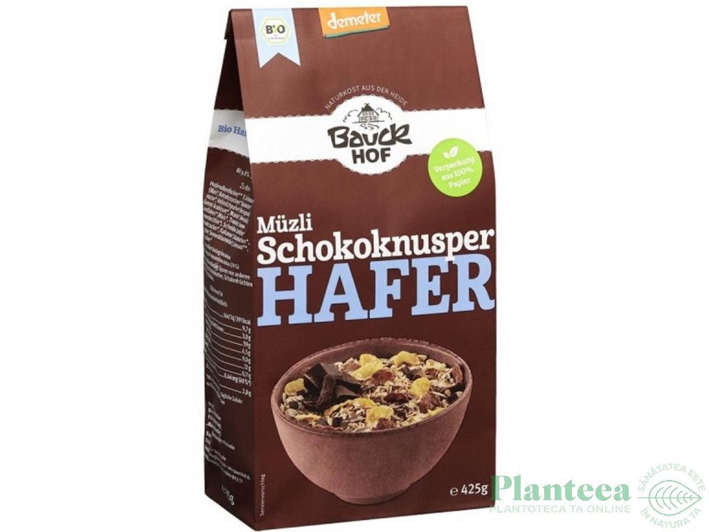 Musli ovaz ciocolata eco 425g - BAUCKHOF